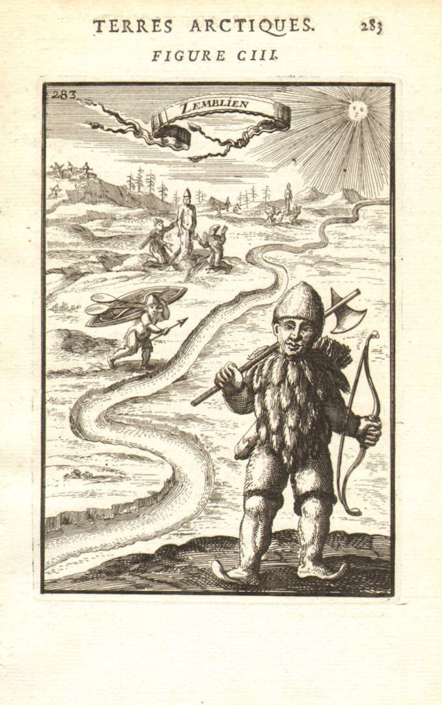 RUSSIAN ARCTIC. 'Zemblien'. Nenet. Inhabitant of Vaygach Island. MALLET 1683